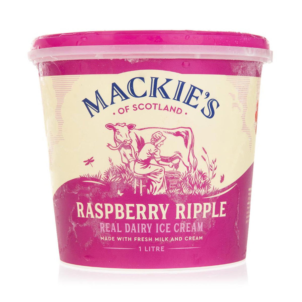 Mackie's Raspberry Ripple Ice Cream Tub 1L