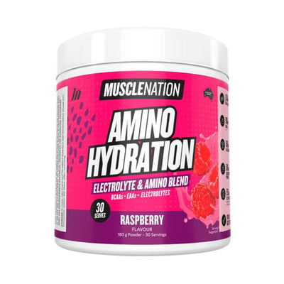 Muscle Nation Amino Hydration Formula Raspberry Flavour 180g