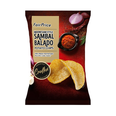 FairPrice Indonesian Style Sambal Balado Potato Chips 90g