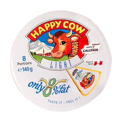 Happy Cow Triangles of Processed Light Cheese 140g