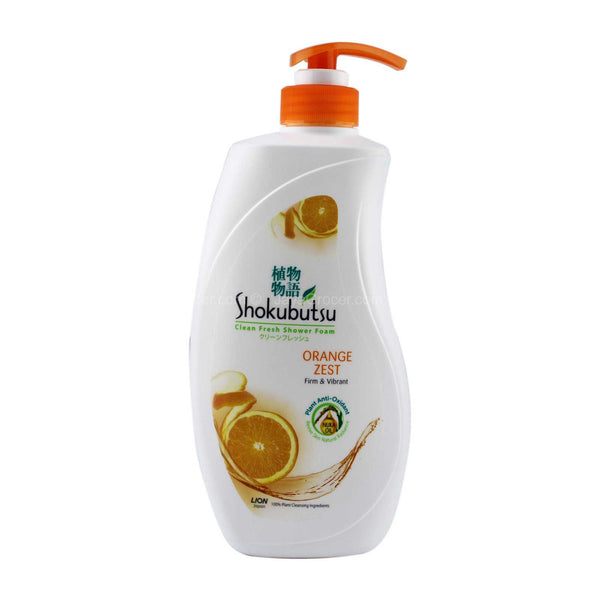 Shokubutsu Clean Fresh Orange Zest Shower Foam 650g