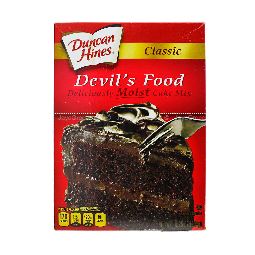 Duncan Hines Classic DevilÃ¢â‚¬â„¢s Food Cake Mix 432g