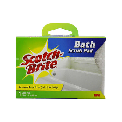 Scotch Brite Bath Scrub Pad White 1pack