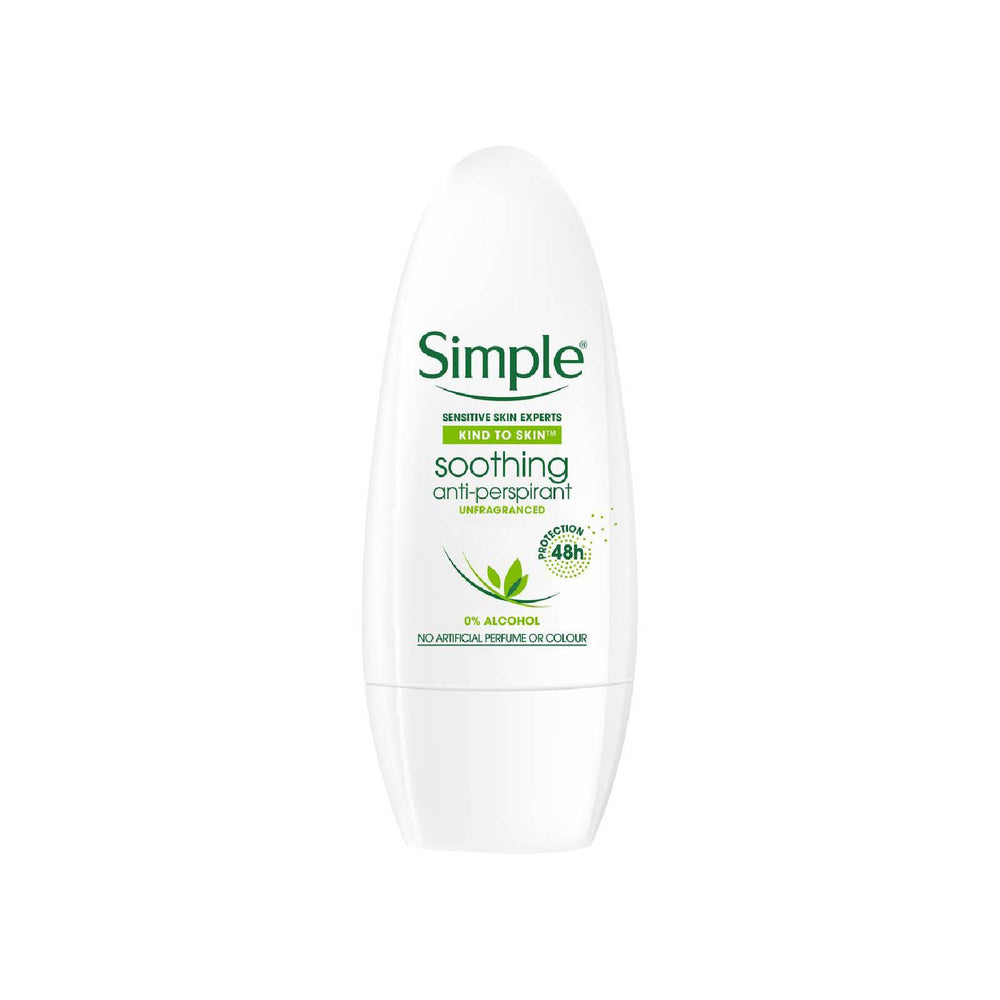 Simple Soothing Anti-Perspirant Roll-On Deodorant 50ml