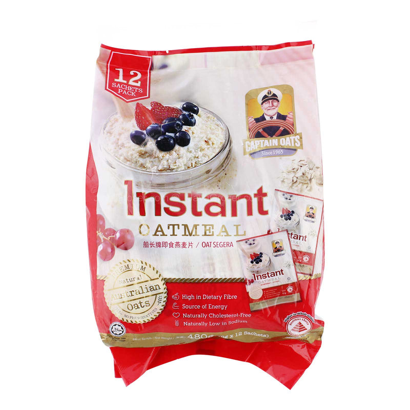 Captain Oats Instant Oatmeal 40g x 12