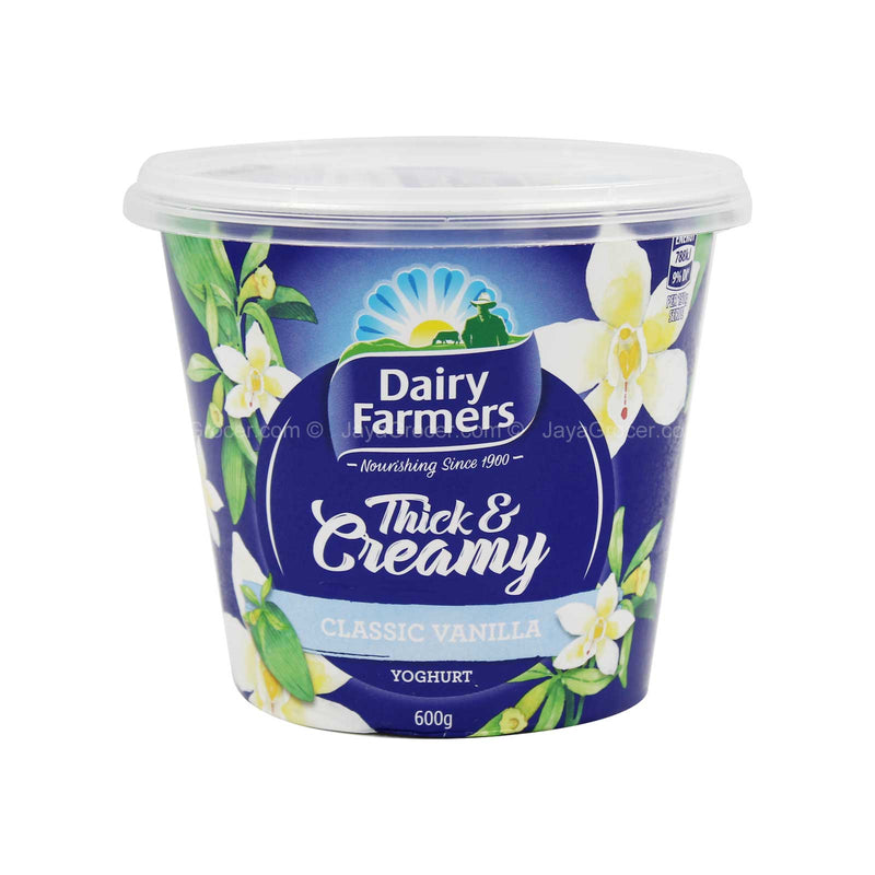 Dairy Farmers Thick & Creamy Classic Vanilla Yoghurt 600g