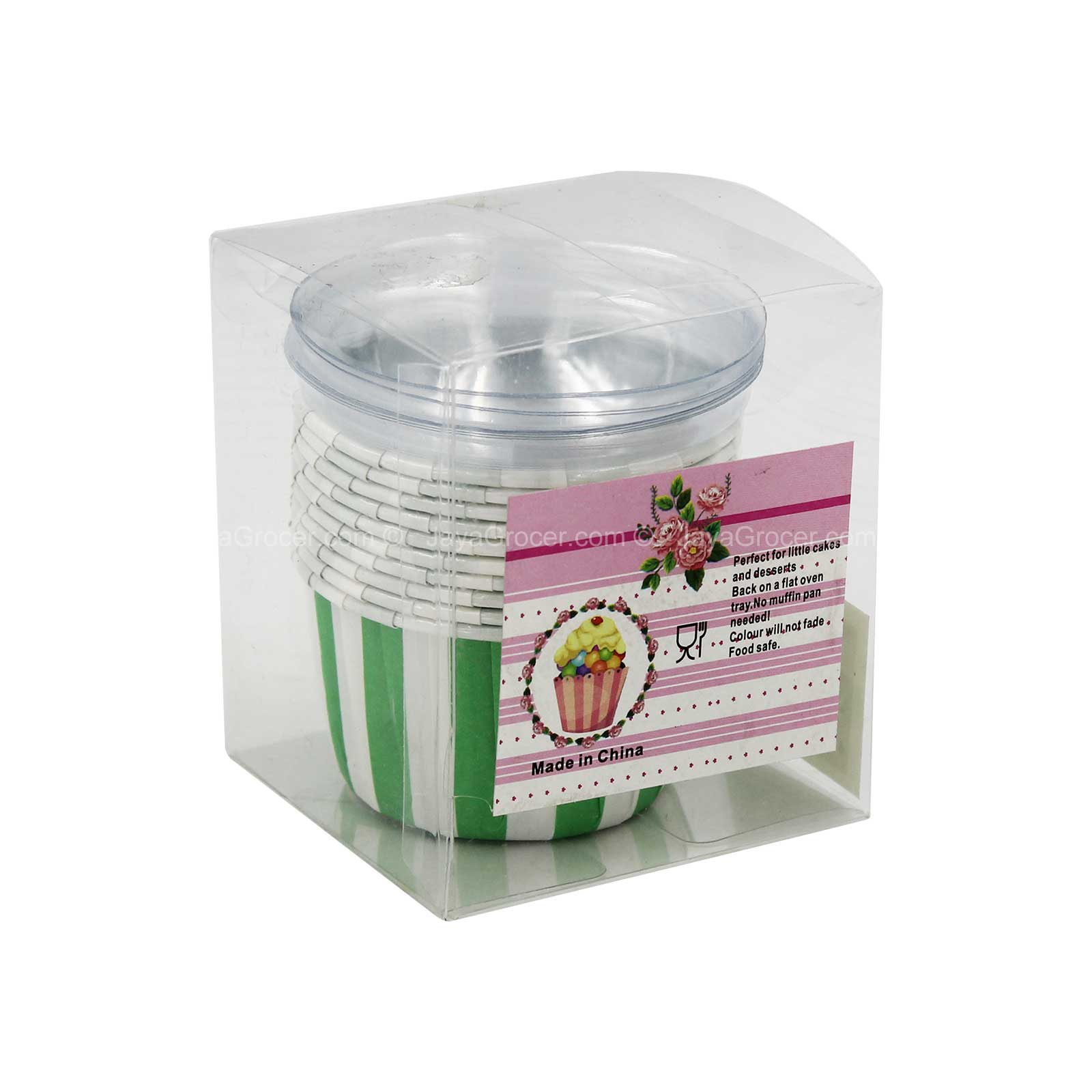 Cupcake Case with Plastic Lid 10pccs