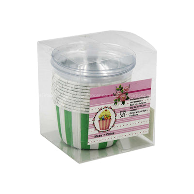 Cupcake Case with Plastic Lid 10pccs
