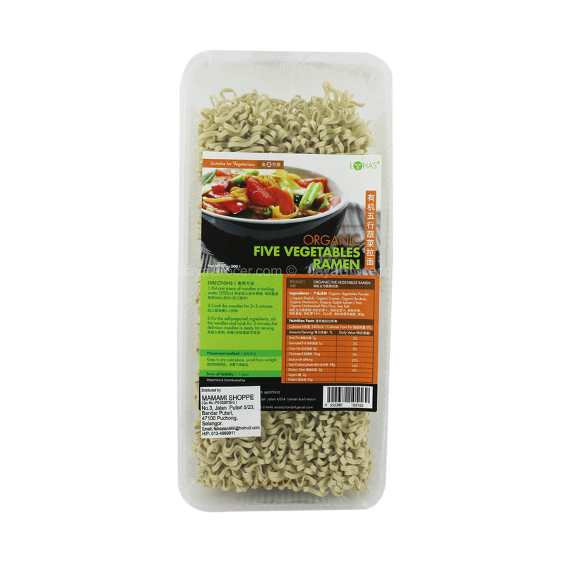 Lohas Organic Five Vegetables Ramen 300g