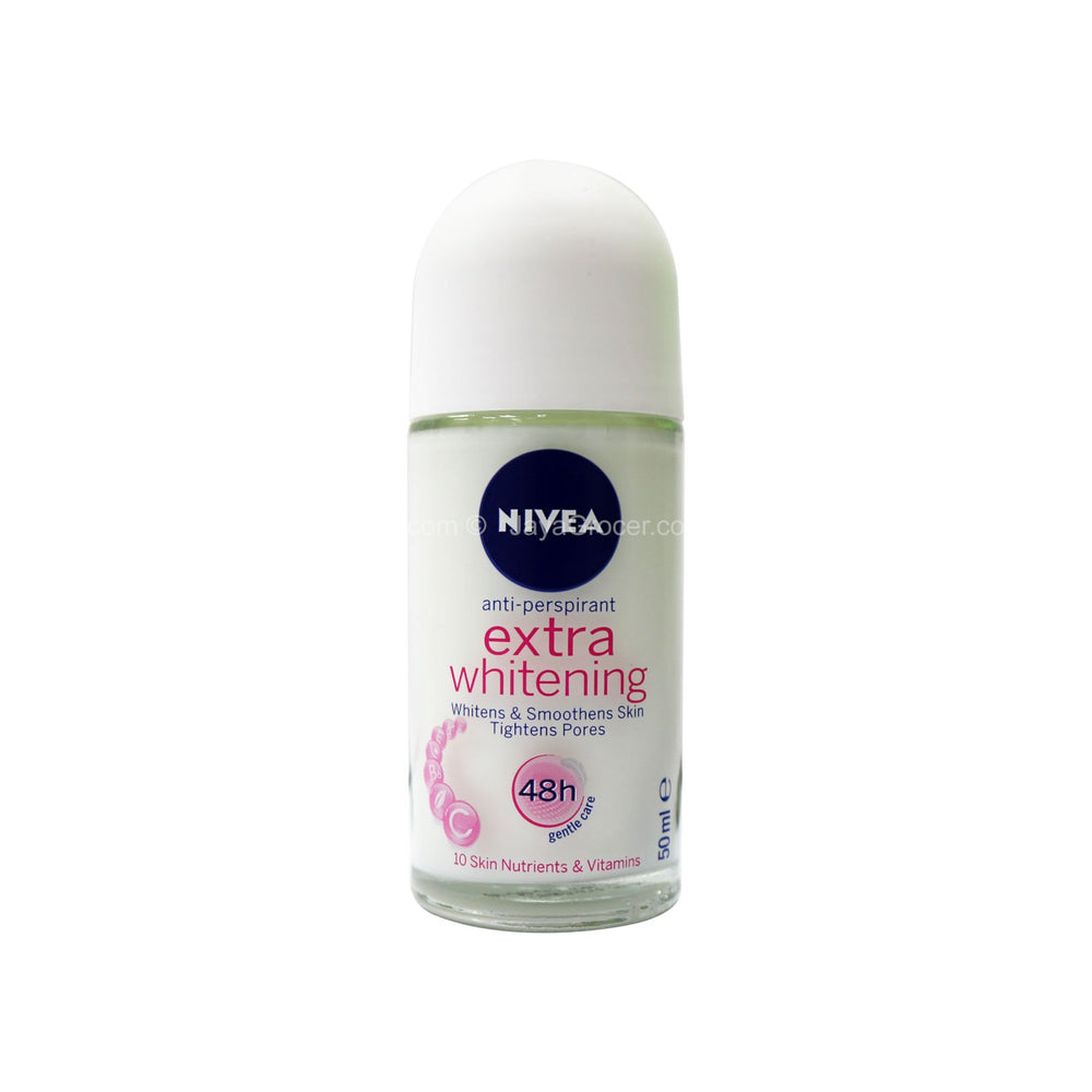 Nivea Extra Whitening Anti-Perspirant Roll-On Deodorant 50ml