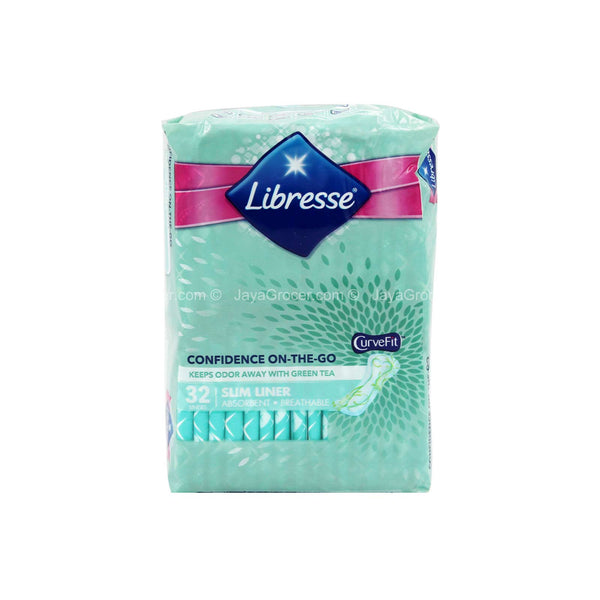 Libresse Green Tea Curve Fit Slim Liner 32pcs