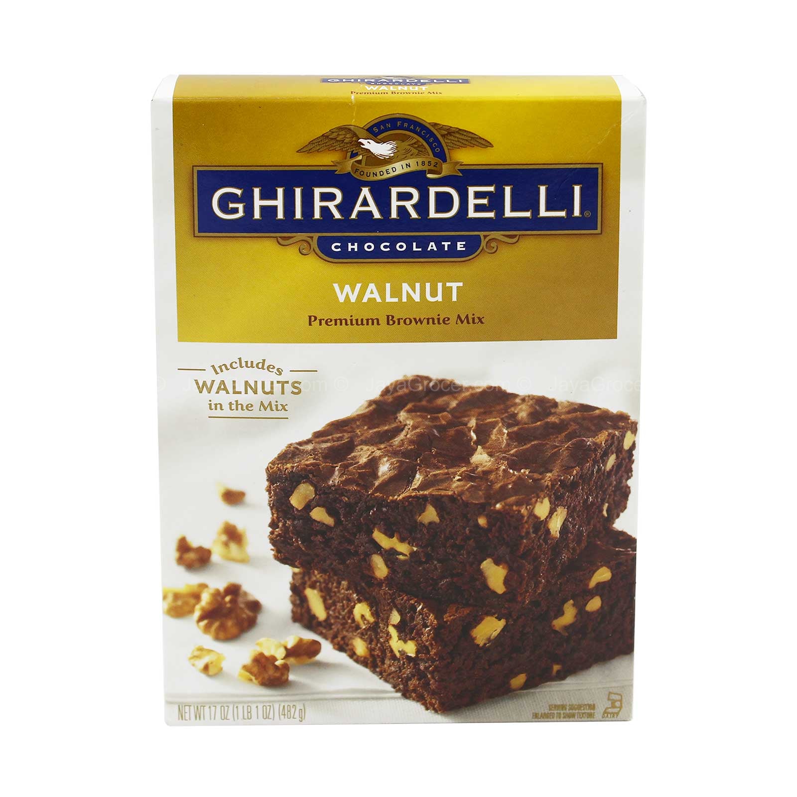 Ghirardelli Chocolate Walnut Premium Brownie Mix 482g