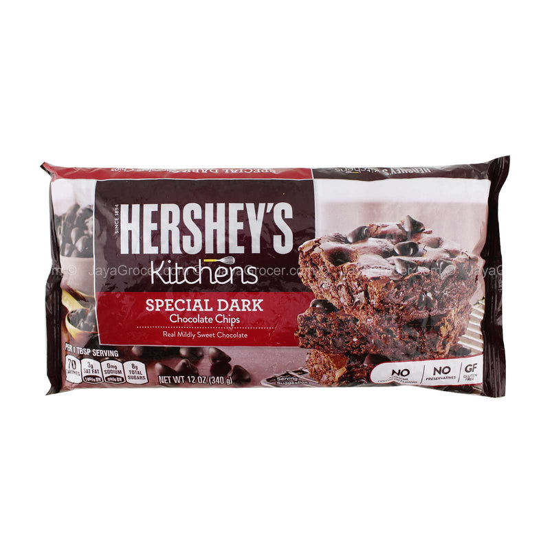 Hersheys Special Dark mildly Sweet Dark Chocolate Baking Chips 340g