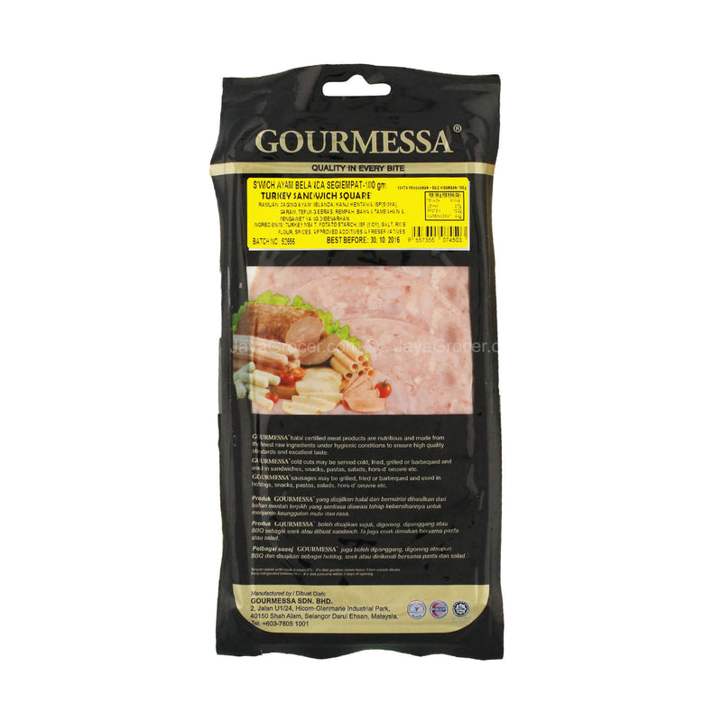 Gourmessa Turkey Sandwich Square 100g