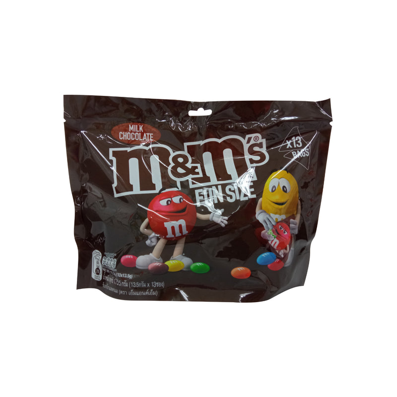 M&Ms Funsize Plain Chocolate Candies 175.5g