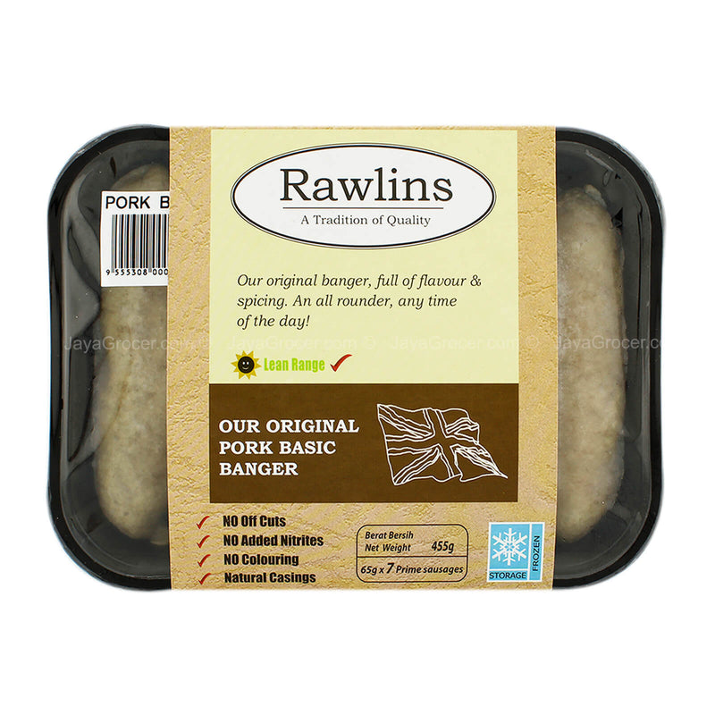 Rawlins Original Pork Basic Banger 455g