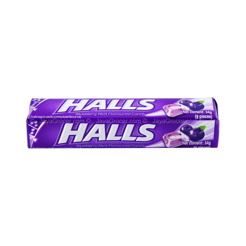 Halls Stick Candy Blueberry 34g