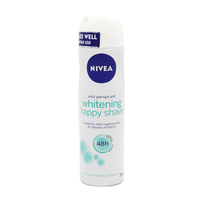Nivea Whitening Happy Shave Anti Perspirant Spray 150ml