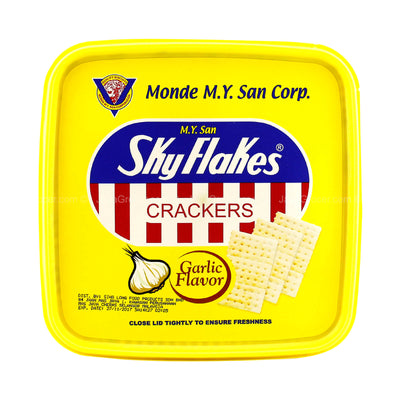 Sky Flakes Pail Garlic Crackers 800g