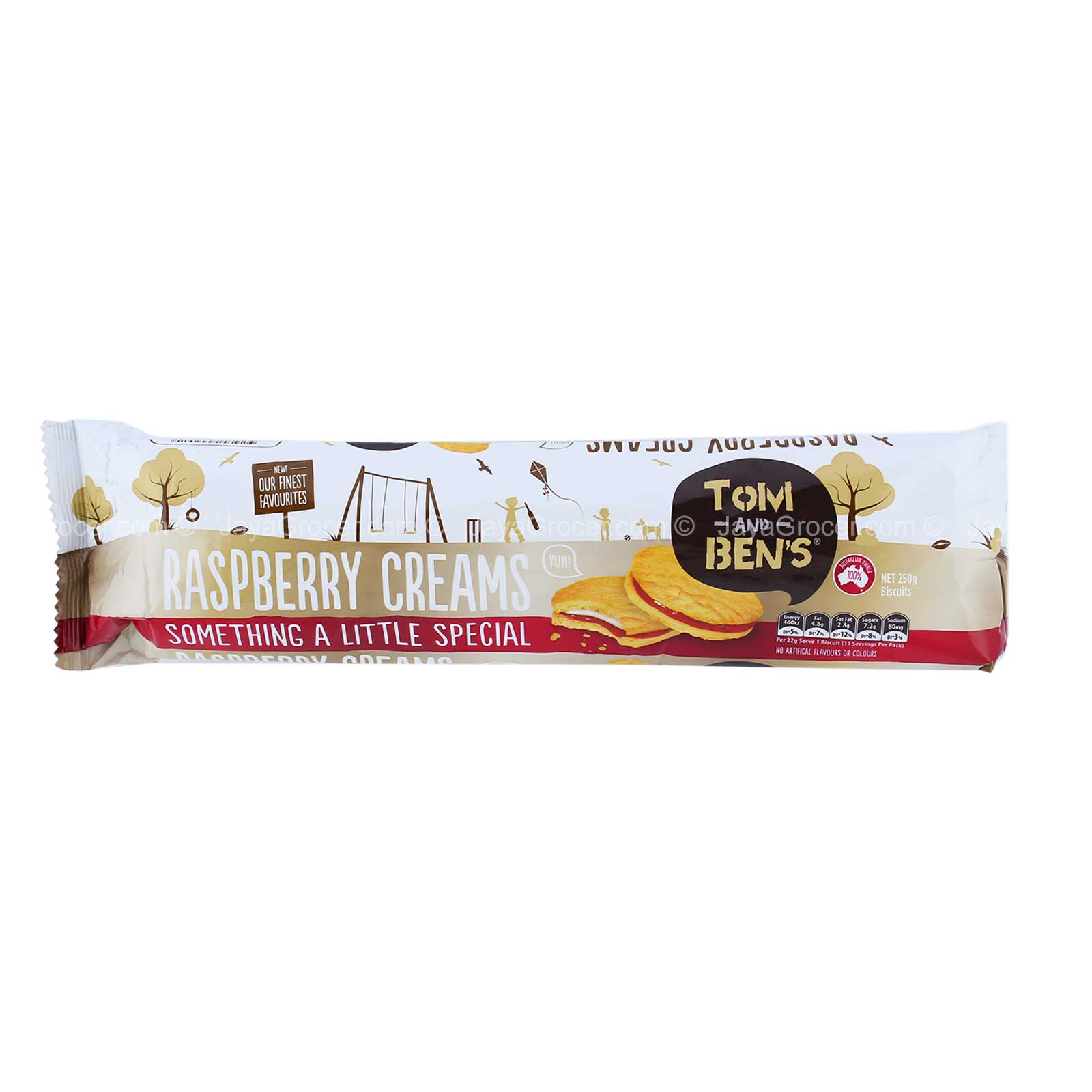 Tom and Ben's Raspberry Creams Biscuits 250g