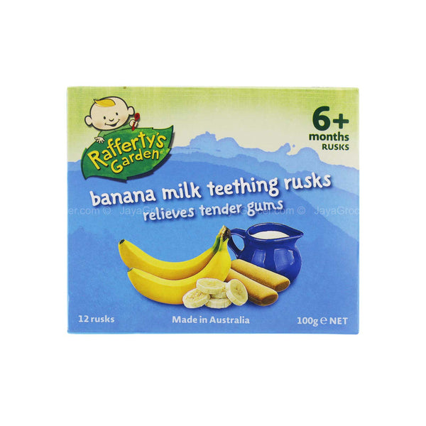 Rafferty's Garden Banana Milk Teething Rusks 100g
