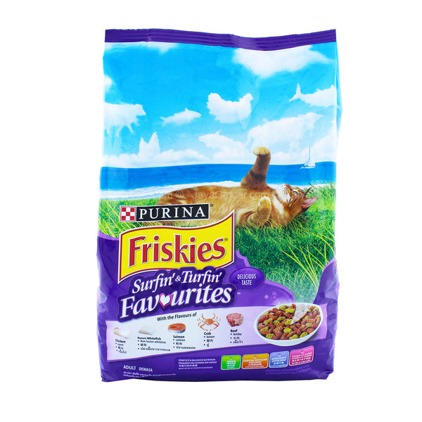Friskies Adult Surfin Favourites Dry Cat Food 2.5kg