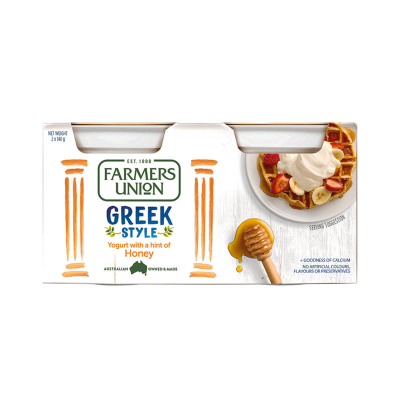 Farmers Union Greek Honey Yogurt 140g x 2