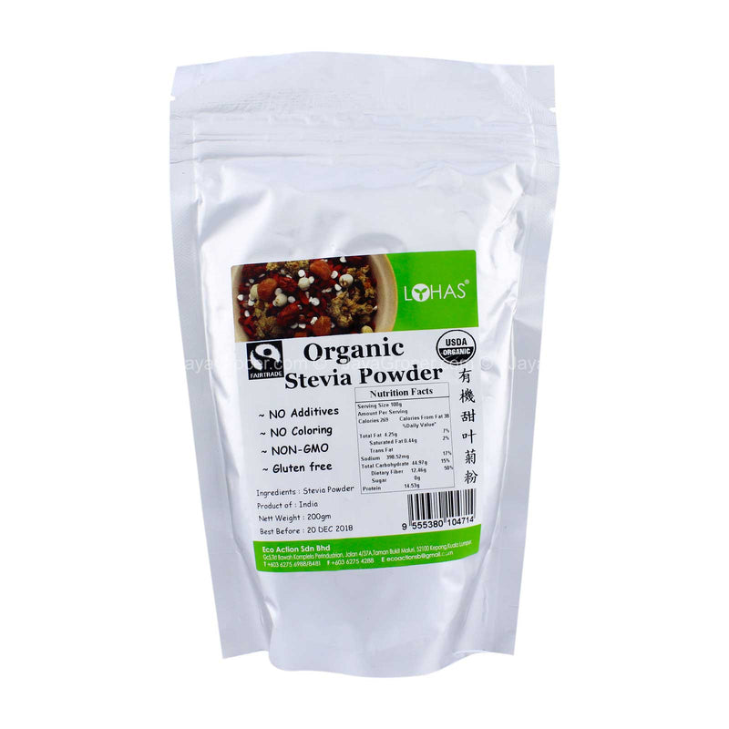 Lohas Organic Stevia Powder 200g