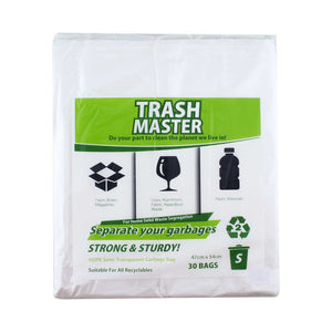 Trash Master White Garbage Bag Small 47 x 54cm x 30