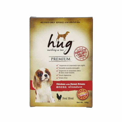 Hug Premium Chicken with Sweet Potato Canned Dog Food 100g