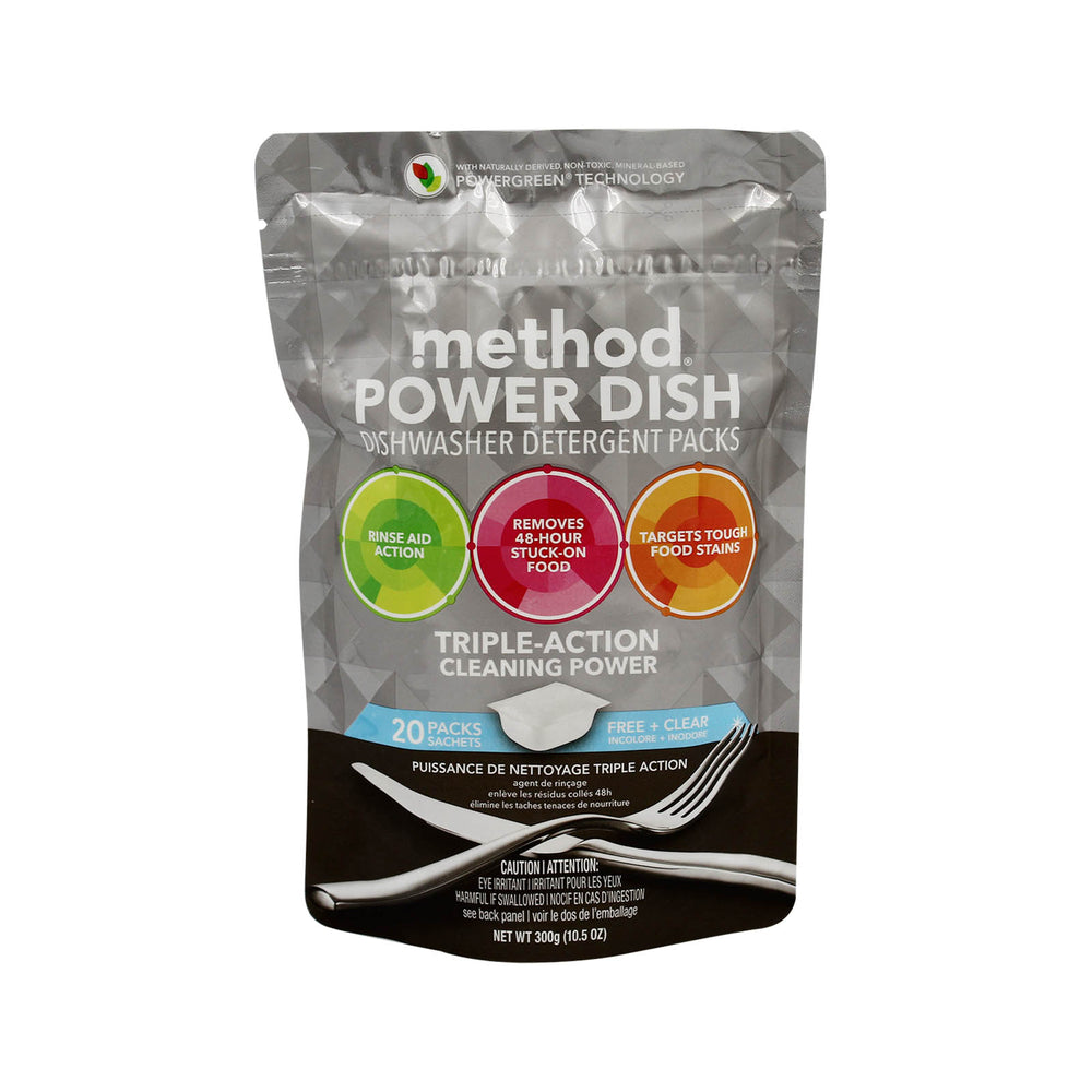 METHOD POWER DISH FREE + CLEAR  20S