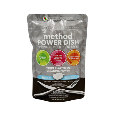 METHOD POWER DISH FREE + CLEAR  20S