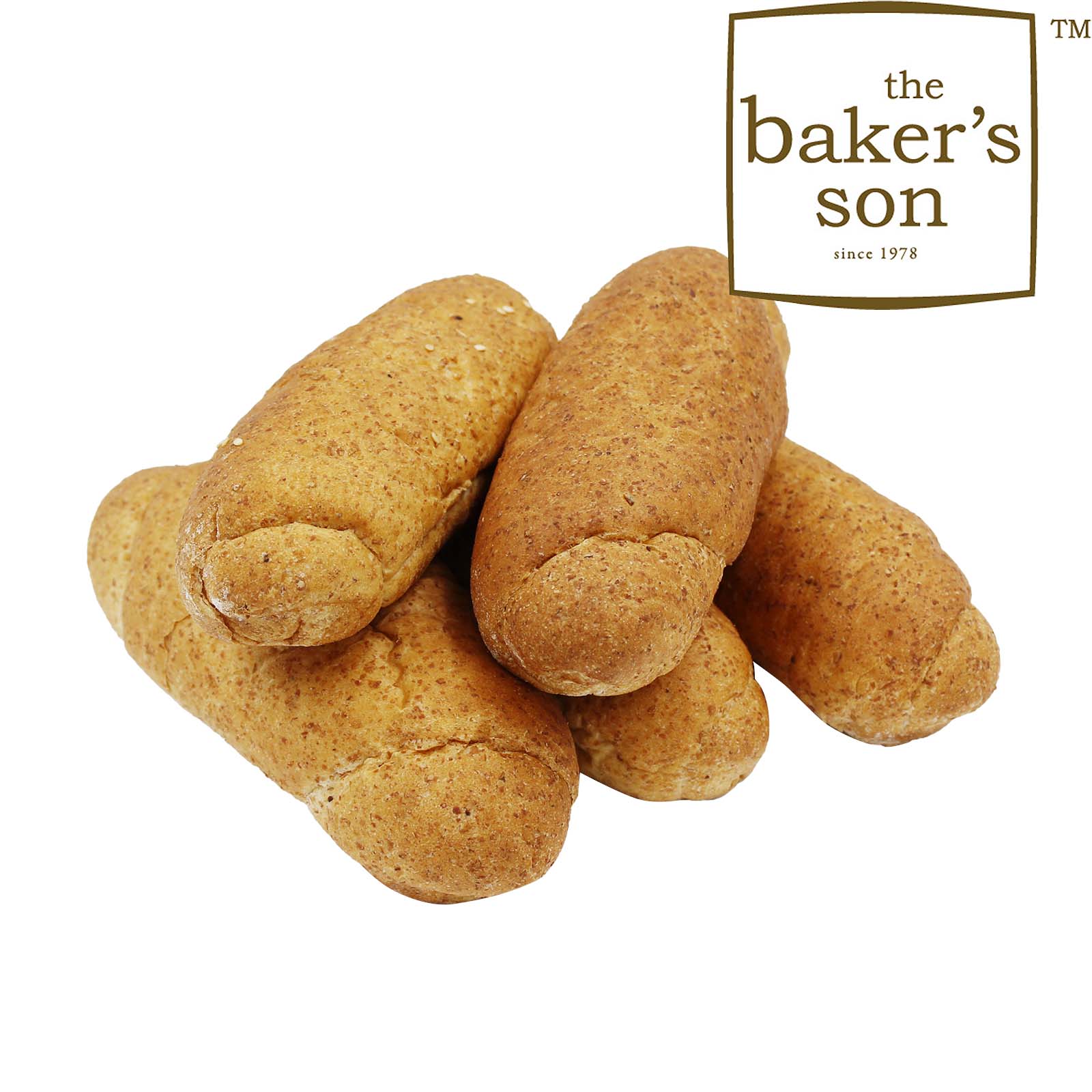 Wholemeal Hot Dog Bun 5pcs/pack
