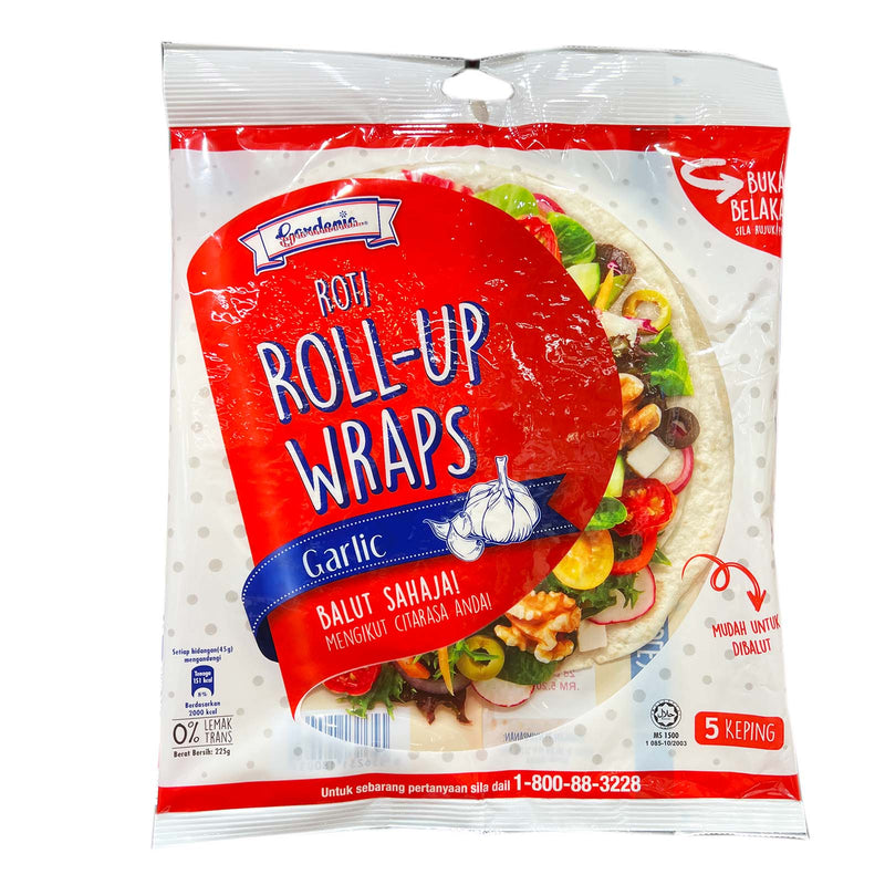 Gardenia Roll-Up Wraps Garlic 1pack