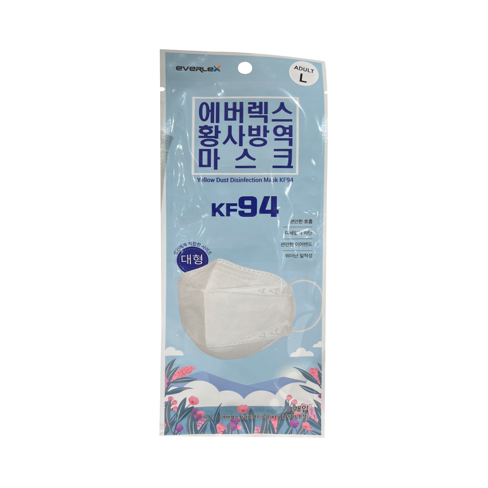 Everflex KF94 Adult Disposable Facemask (L) 1pc